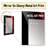 Red Black Contemplative Abstraction V - Waves Mirror, Red Unique Wall Mirror, Printed Metal Art-431511458
