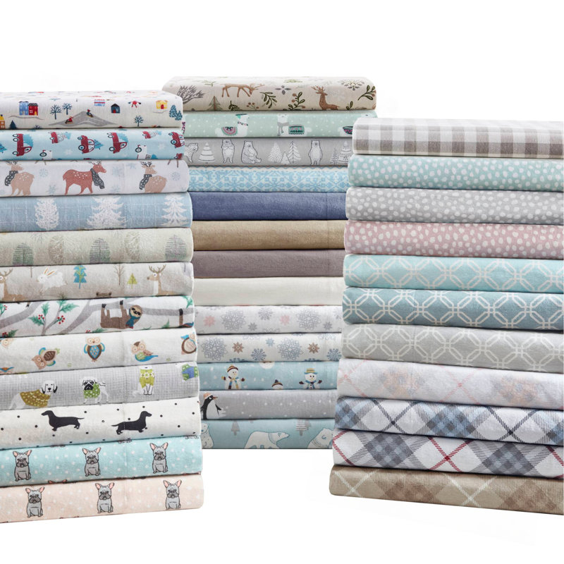 Ensemble de draps 4 pièces King, Couvre-lit très grand + 3 pièces supplémentaire