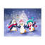 Art sur toile, "Three pingouin" avec un arbre de Noël-104140760