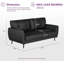 2 Seater Faux Leather Sofa-2146078042