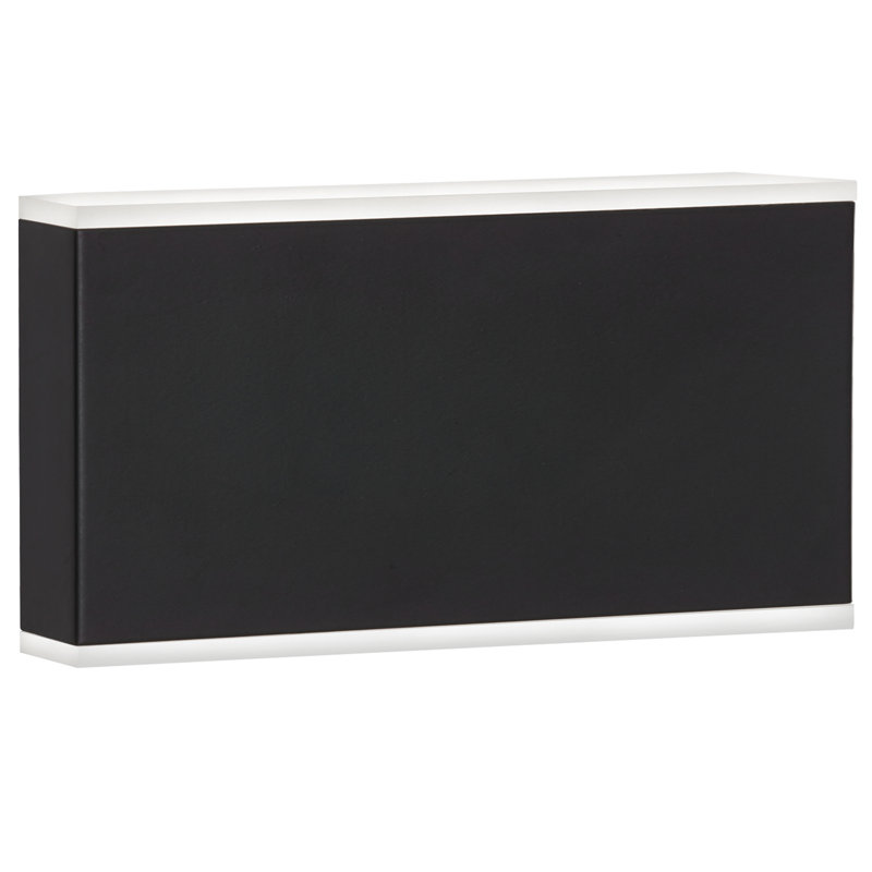 Tarbox LED Flush Mounted Sconce, Matte Black