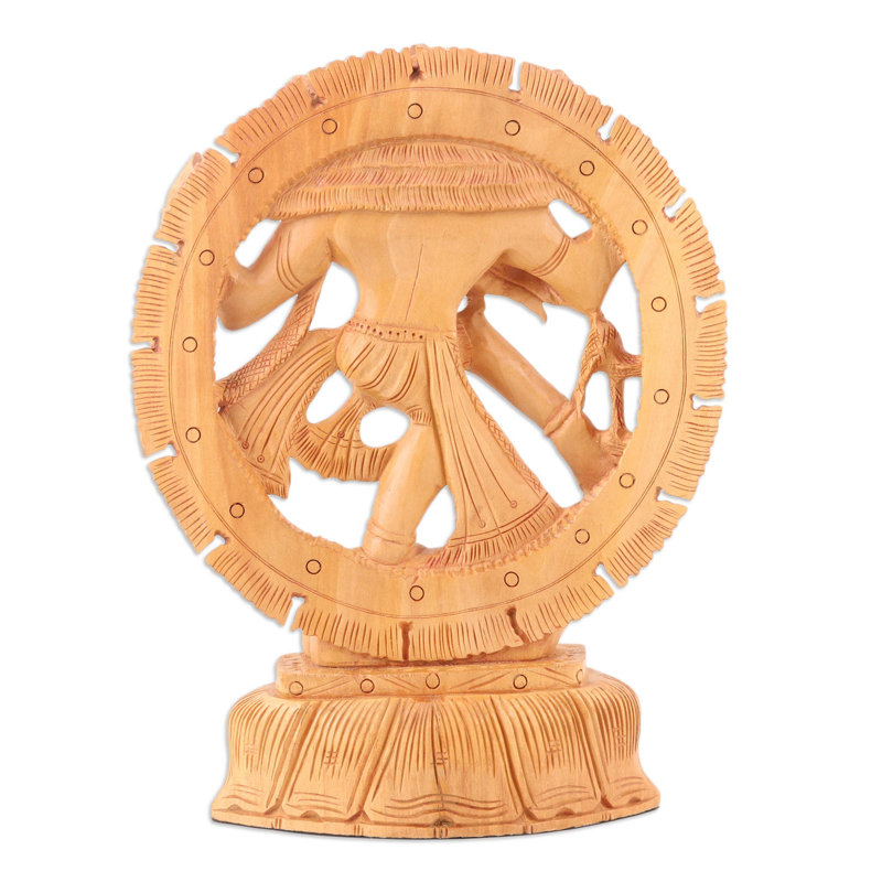 Splendide statuette en bois Nataraja