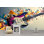Papier peint éclatant de guitare électrique éclatante - Murale de musique abstraite colorée pour les joueurs, les adolescents, la chambre de studio, le cadeau de joueur de guitare ou le décor d'amant de son