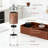 Manual Coffee Grinder With Adjustable Ceramic Burr, Portable Hand Crank Mill With Transparent Glass For Home, Travel, And Camping