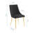 Viscount Modern Accent Performance Velvet Dining Chair In Black-74366158