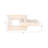 Decorative Travertine Square Interlocking Links for Home Decor – Modern Decorative Object for Shelf Styling or Living Room Decoration – 16", Ivory