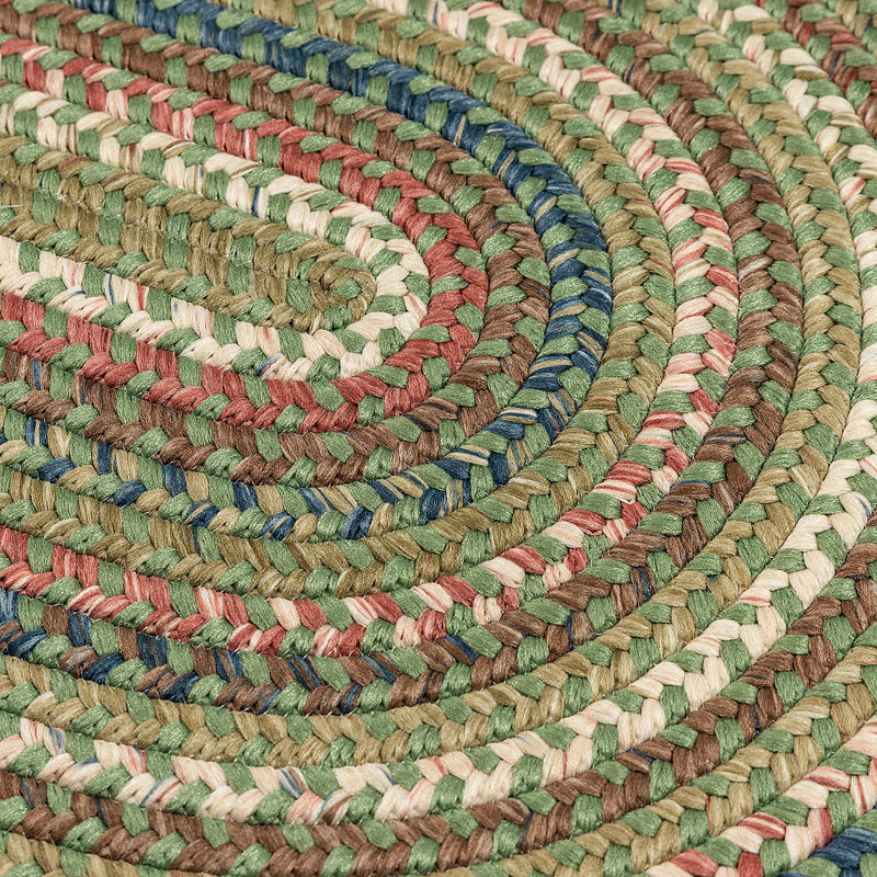 Tapis réversible Kipton - vert olive, Tapis de couloir 2 pi x 10 pi