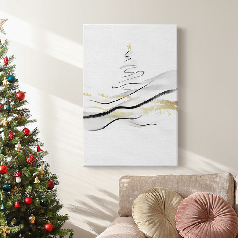 Art des Fêtes de Noël - Toile tendue avec châssis CD XX III, H 48 po x l 32 po
