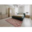Tapis de zone rouge/brun contemporain-2046478316