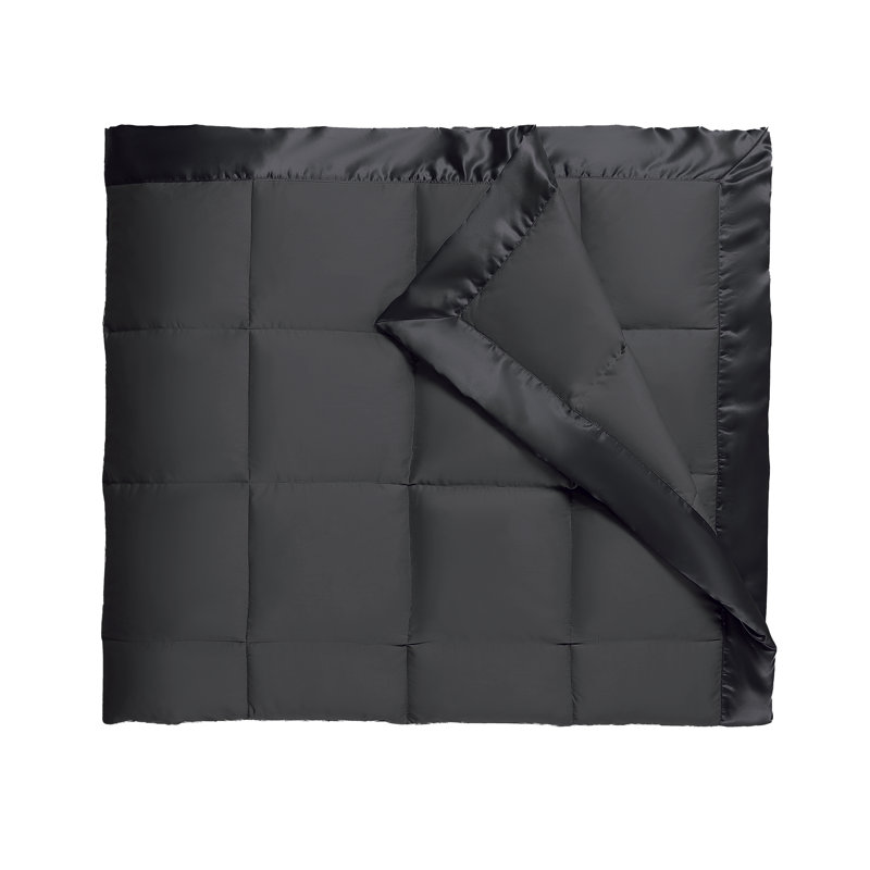 Hand Woven Blanket, Black, 90" x 90"