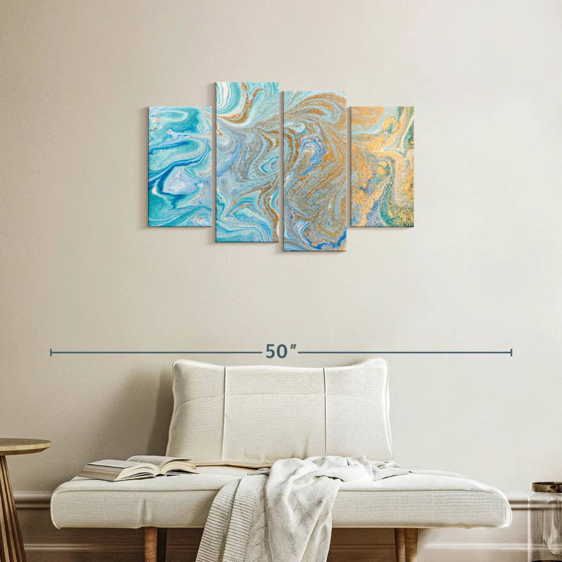 Avery Abstract Marble, 22" H x 36" W