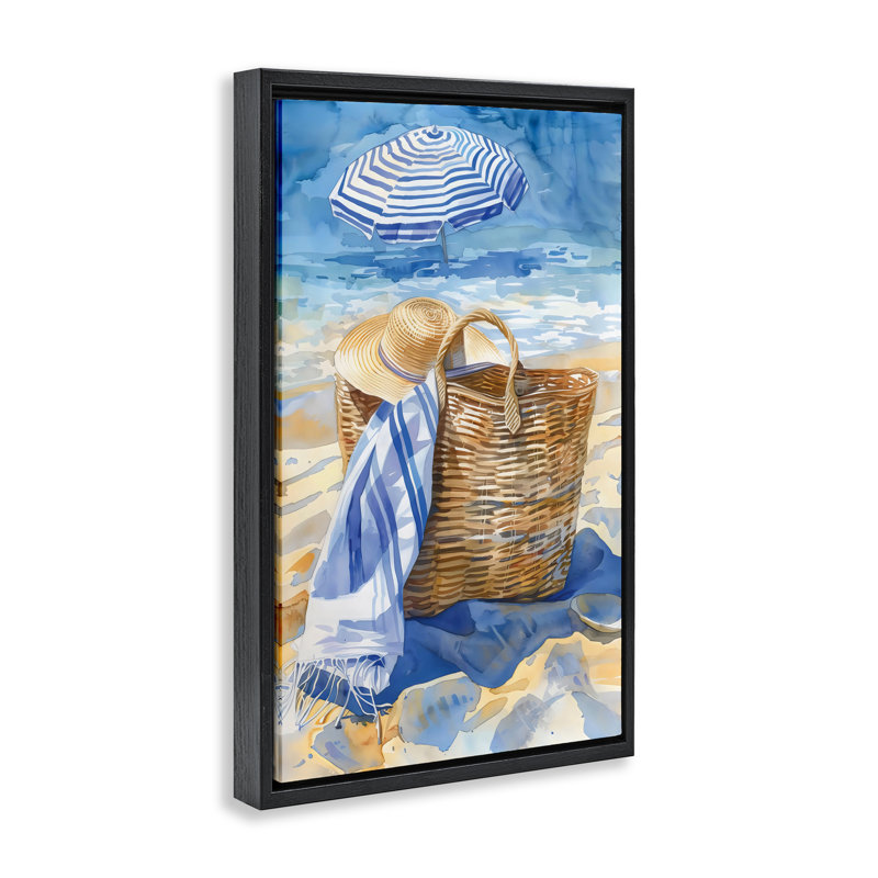 Cadre flottant Beach Basket Essentials, design par LSR Design Studio, Cadre flottant noir de jais, H 25 po x l 17 po