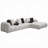 Manilla Sectional Sofa W/8 Pillows