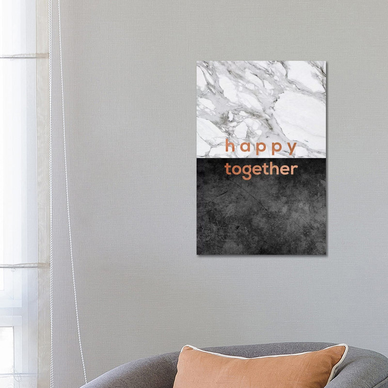 Happy Together Copper by Orara Studio - Wrapped Canvas Gallery-Wrapped Canvas Giclée, 66.04 cm H x 45.72 cm W x 1.91 cm D