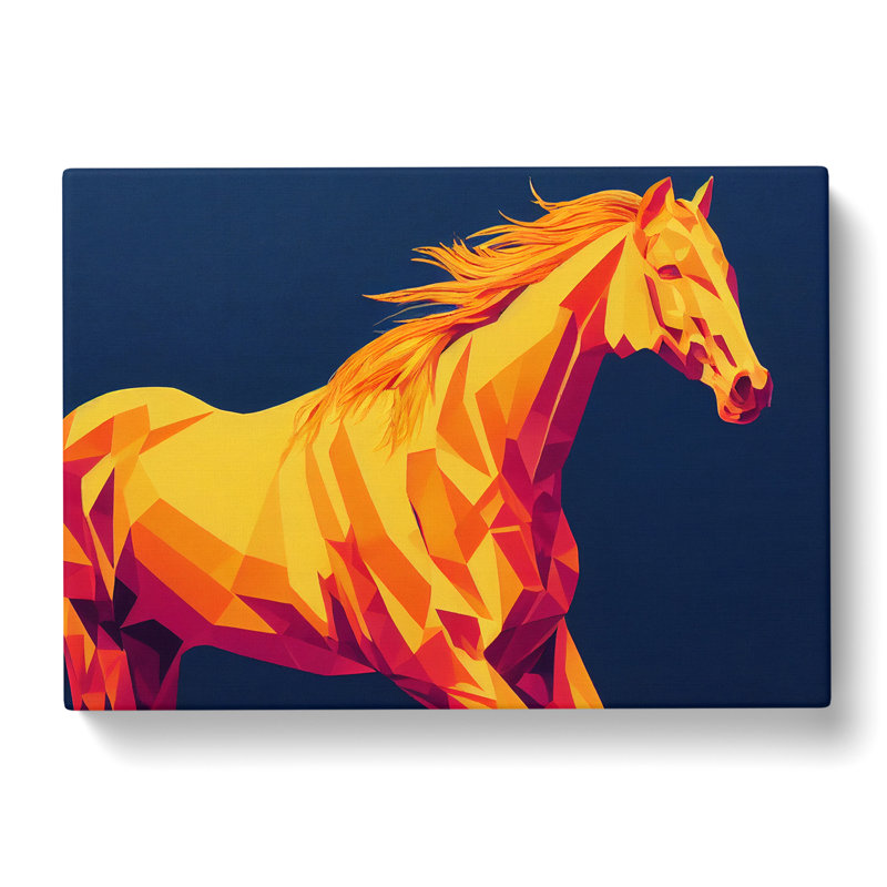 Delicious Horse Abstract - Wrapped Canvas, 35cm H x 50cm W x 3cm D