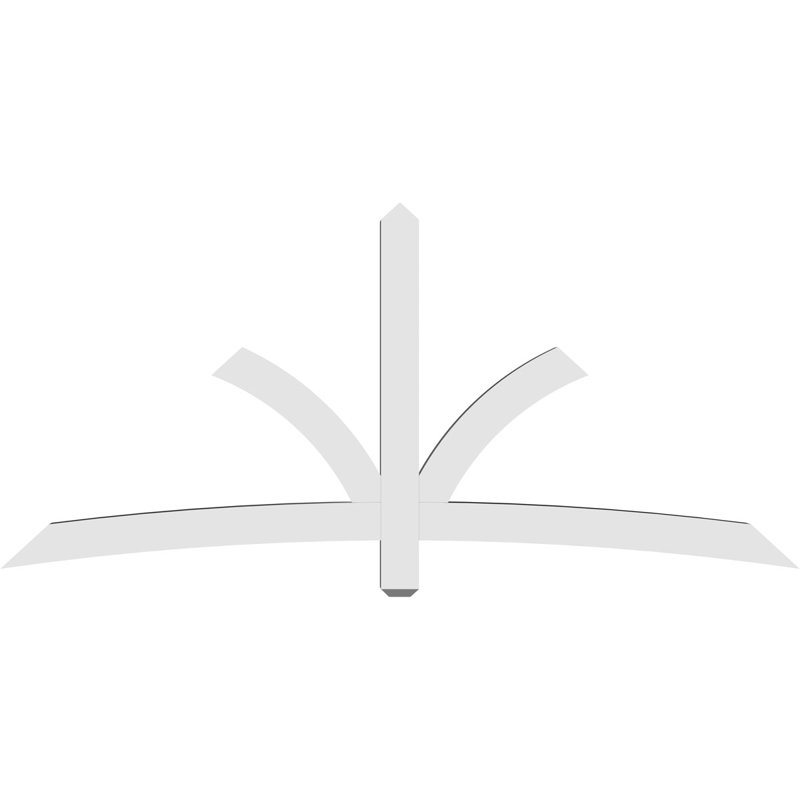 Support pour pignon Davenport, H 38,5 po x l 84 po (pas: 11/12), P 4 po x F 4 po, PVC