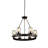 Aadhvik 6 - Light Dimmable Cylinder Chandelier