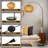Arneshia 75" 1-Light Arc Floor Lamp with Hand-woven Bamboo Shade and Marble Base-1915583944