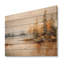 Minimalisme, lac tranquillité - art mural en bois sur bois de pin naturel-101403501