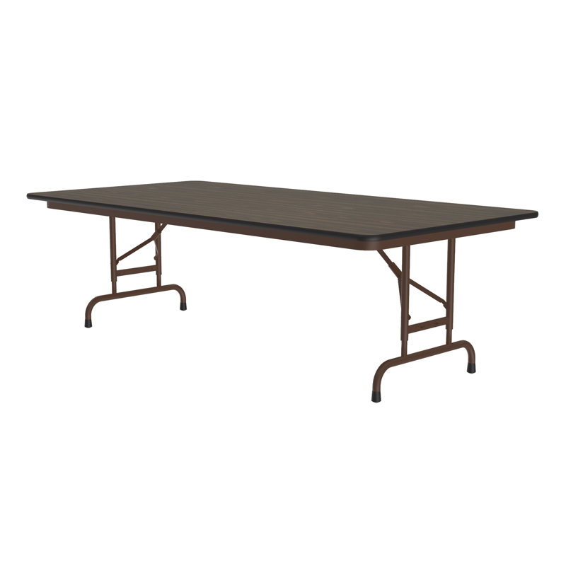 Table commerciale pliable Correll, Chêne médium, H 32 po x L 96 po x l 30 po