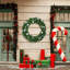 48'' Pre-Lit Christmas PVC Wreath With With Bells & Blue Silver Ornaments-1147386187