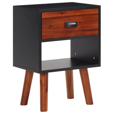 Tanner Acacia Wood 1 Drawer Bedside Table