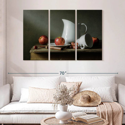 Senne, fruits et vaisselle
