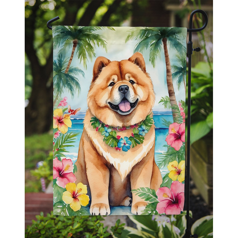 Drapeau de jardin en polyester double face H 15,5 po x l 11,25 po