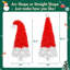 Arbre de Noël artificiel avec lumière DEL, arbre de Noël artificiel fantaisiste en forme de chapeau de père Noël avec 1050 pointes, arbre Xmax courbé