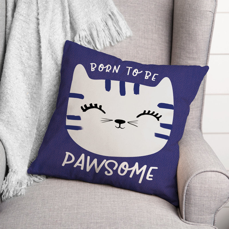 Throw Pillow, 16" x 16", Blue