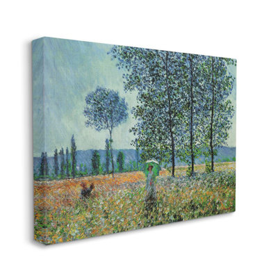 « Classique », « Woman avec parasol » par Claude Monet, reproduction d’art