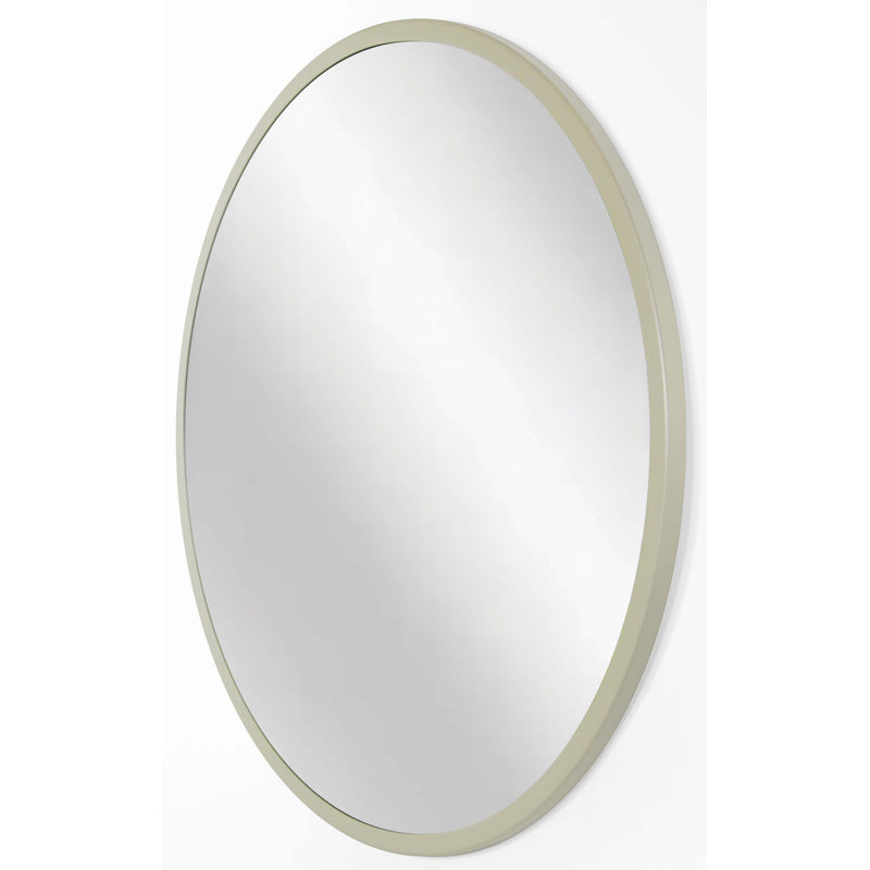 Miroir mural Abdera, 19,75 po x 19,75 po, Kaki