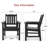 All-weather Garden Bench & Chairs Set, 3-piece Patio Furniture Set, 2 Patio Chairs And 1 Garden Bench-1174117807