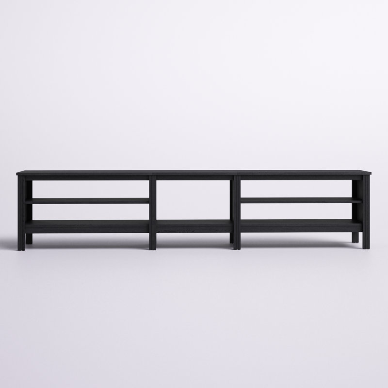 Ashae Unfinished TV Stand for TVs up to 85", Black