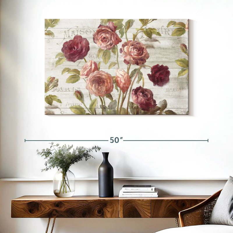 Harnek French Roses I, 26" H x 39" W