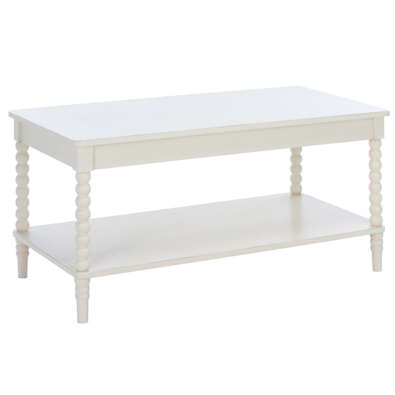 Orbis Rectangle Coffee Table, Distressed White