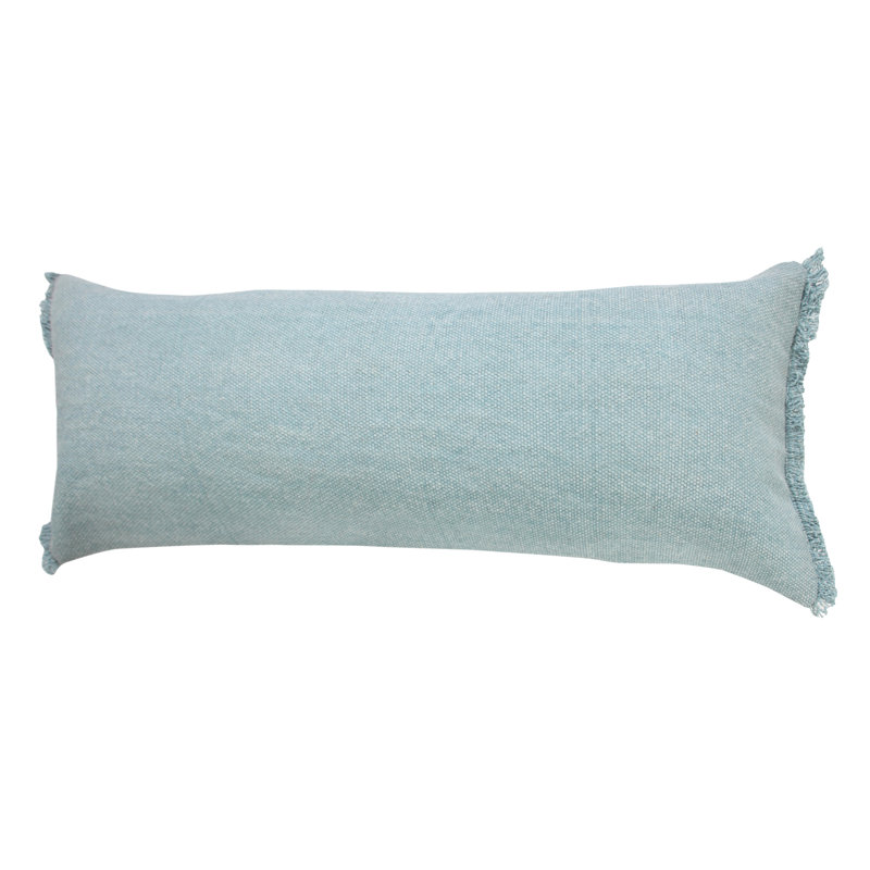 Housse et insert rectangulaires en coton, Bleu Corydalis / bleu clair, Housse de coussin seulement - sans coussin
