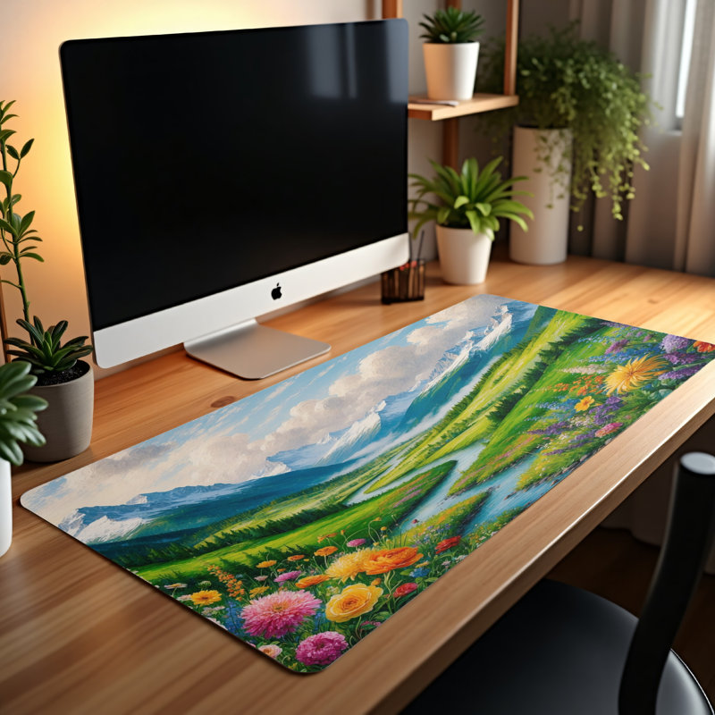 Polyester Desk Pad, 31.5x15.5