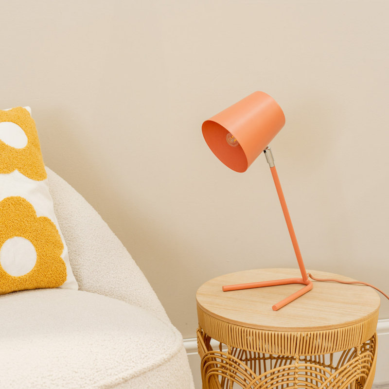 Rikkilee Metal Desk Lamp, Pink