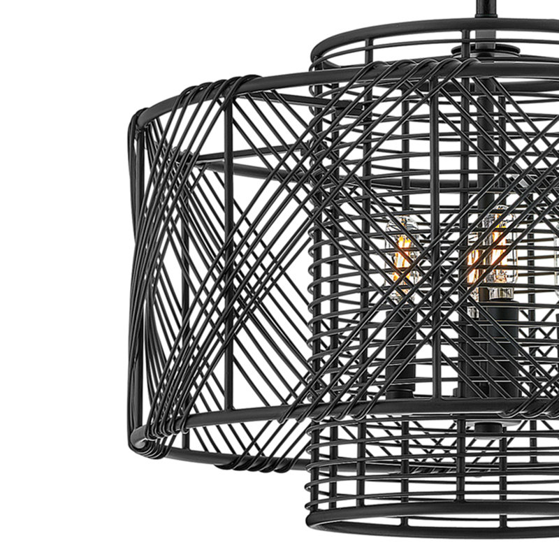 Brooke 4-Light Chandelier, Black