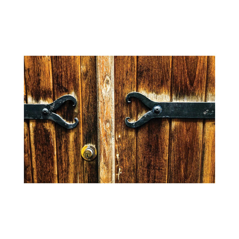 France Najac Door Detail by Hollice Looney - Wrapped Canvas Print, 20.32cm H x 30.48cm W x 1.905cm D