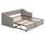 Lit de jour simple tapissier - Lit gigogne inclus-2127323027