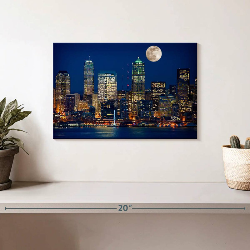 Kavia Seattle Nightscape, H 8 po x l 12 po