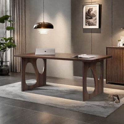Walnut solid wood dining table