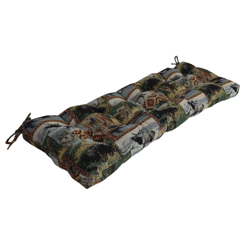 Tufted Tapestry Bench Cushion