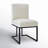 Bende Modern Fabric Upholstered Side Chairs with Metal Sled Base-1633455400