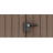 Keter Darwin 6x8 ft. Durable Resin Outdoor Storage Shed With Floor and Double Doors for Garden Patio Furniture and Tools, Brown