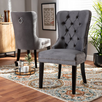 Kiyohiko Buei Tufted Upholstered Wingback Parsons Chair