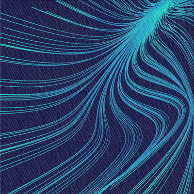 Laine tissée à la machine abstraite et polyester bleu Aqua/mauve Tapis décoratif