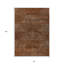 Tapis intérieur / extérieur géométrique lavable 8 pi x 10 pi en cuivre et beige
